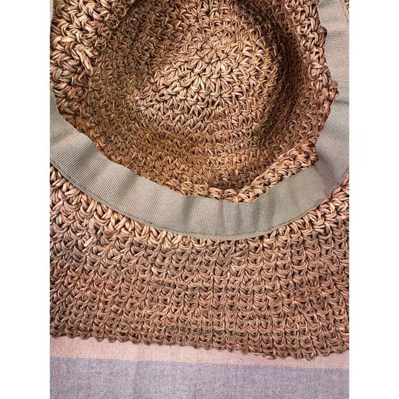 TROPICAL TRENDS Bohemian Seagrass Straw Floppy Sun Hat - Picture 7 of 10